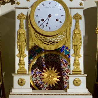 Часы каминные, Франция, кон. XVIII – нач. XIX вв.